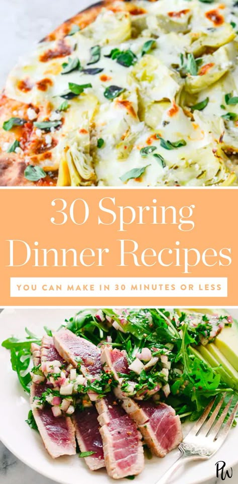 Spring Make Ahead Meals, Dinner Spring Recipes, Fresh Cooking Recipes, Spring Healthy Dinner Recipes, Simple Fresh Dinner Recipes, Spring Dinner Recipes Healthy, Spring Time Dinner Ideas, Fresh Spring Dinner Recipes, Spring Chicken Dinner