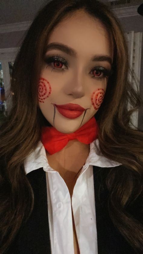 Saw
Jigsaw
Halloween Makeup
Costume Simple Halloween Costumes For Women Diy, Jigsaw Costume Black Women, Horror Characters Costumes Women, Saw Woman Costume, Jig Saw Costume Female, Jigsaw Cosplay Female, Jig Saw Makeup Halloween, Womens Scary Halloween Costume Ideas, Diy Saw Costume Women