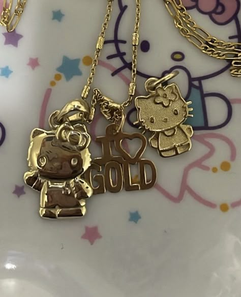 Hello Kitty Chain, Cali Jewelry, La Jewelry, Xoxo Jewelry, Dope Jewelry Accessories, Hello Kitty Jewelry, Charmmy Kitty, 20k Followers, Hello Kitty Accessories