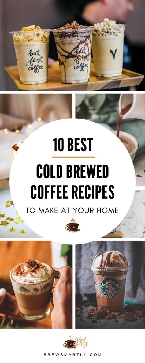 These Cold Brewed Coffee Recipes make the perfect drink for hot summer days! Try at your home and enjoy the perfect cup of coffee. #coffee #coldcoffee #coldbrew #coffeerecipes #recipes #coldcoffeerecipes #coldbrewrecipes How To Flavor Cold Brew Coffee, Cold Brew Drinks At Home, Beans And Brews Drinks Coffee Recipes, Cold Brew Coffee Flavors, Recipes Using Cold Brew Coffee, Cold Brew Recipes Drinks Healthy, Coffee Cold Brew Recipes, Cold Brew Coffee Drinks At Home, Cold Brew Recipes Coffee Drinks