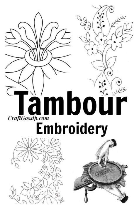 How To Do Tambour Embroidery, Tambour Embroidery Patterns Beadwork, Tambour Embroidery Tutorial, Luneville Embroidery Tambour Beading, Free Form Embroidery, Tambour Embroidery For Beginners, Tambour Embroidery Design, Tambour Beading Pattern, Tambour Beading Tutorial