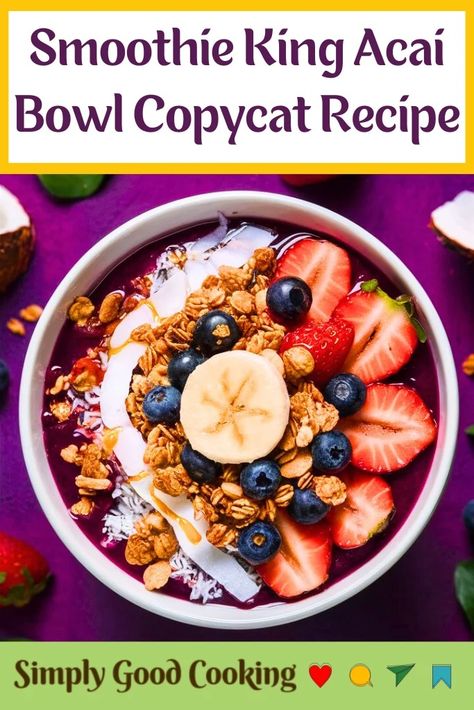 Smoothie King Acai Bowl Recipe Smoothie King Pb Swizzle Bowl, Smoothie King Bowl, Smoothie Acai Bowl, Tropical Smoothie Acai Bowl Recipe, Tropical Smoothie Açaí Bowl, Smoothie King Smoothie Bowl, Smoothie King Bowl Recipes, Tropical Smoothie Bowl Recipe, Smoothie King Acai Bowl