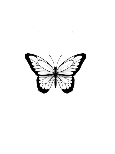 Borboleta tattoo Flash Tattoo Butterfly, Flash Tattoo Borboleta, One Butterfly Tattoo, Butterfly Design Tattoo, Butterfly Stencil Tattoo, Butterfly Flash Tattoo, Butterflies Tattoo Designs, Tattoo Designs Stencil, Butterfly Effect Tattoo