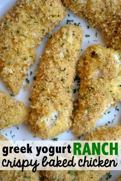 Crispy Baked Greek Yogurt Ranch Chicken – Make the Best of Everything Low Calorie Recipes With Greek Yogurt, Green Yogurt Recipes, Chicken Recipes Greek Yogurt, Savory Yogurt, Baked Yogurt, Yogurt Ranch, Greek Yogurt Ranch, Baked Ranch Chicken, Greek Yogurt Chicken