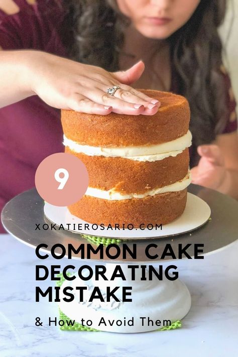 Best Cake For Decorating, Tips For Frosting A Cake, Tips For Baking Cakes, Diy Cake Design, Cake Recipes For Decorating, Beginners Cake Decorating Ideas, How To Design Cake, Frosting Tips For Cakes, How To Make A Professional Cake