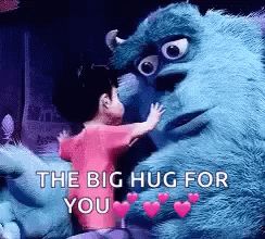 Boo Hug GIF - Boo Hug Monsters Inc - Discover & Share GIFs Big Hug Gif, Big Hugs For You, Hugs For You, Monsters Inc Boo, Quotes For Wife, Teddy Bear Hug, P Johnson, Hug Gif, Love Quotes For Wife