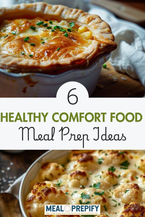 A bubbling chicken pot pie with a flaky golden crust and creamy filling, delivering a homemade comfort food experience. Post Workout Meal Ideas, Healthy Comfort Meals, Meals To Take To Someone After Surgery, Make Ahead Healthy Dinners, Healthy Fall Meal Prep, Healthy Winter Lunch Ideas, Healthy Make Ahead Dinners, Meal Delivery Ideas, Easy Meals For Seniors