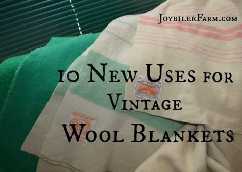 Wool blankets are durable and insulating and could even save your life. Be sure you have several in your treasures to keep you warm and dry in all weather. Wool Blankets Diy, Wool Blanket Upcycle, Blanket Upcycle, Recycled Blankets, Wool Blanket Coat, Farm Diy, Wool Ideas, Vintage Wool Blanket, Blanket Craft