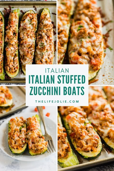 Zucchini Boat Recipes Turkey, Ground Italian Sausage And Zucchini Recipes, Zucchini Turkey Boats, Ground Turkey Stuffed Zucchini Boats, Ground Chicken Stuffed Zucchini Boats, Zucchini Boats Ground Chicken, Ground Turkey Recipes Zucchini, Zucchini Boats With Ground Turkey, Stuffed Zucchini Boats Ground Turkey