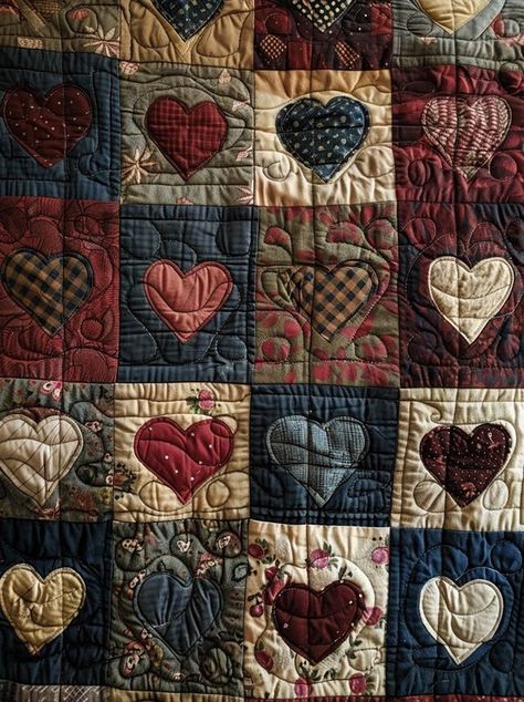 Charming Favor Foxy Quilt Crochet Patchwork Blanket Aesthetic, Family Quilt Ideas, Quilted Blanket Aesthetic, Whimsigoth Quilt, Knit Blanket Aesthetic, Aesthetic Throw Blankets, Quilt Bedding Aesthetic, Small Quilted Projects, Quilts With Hearts