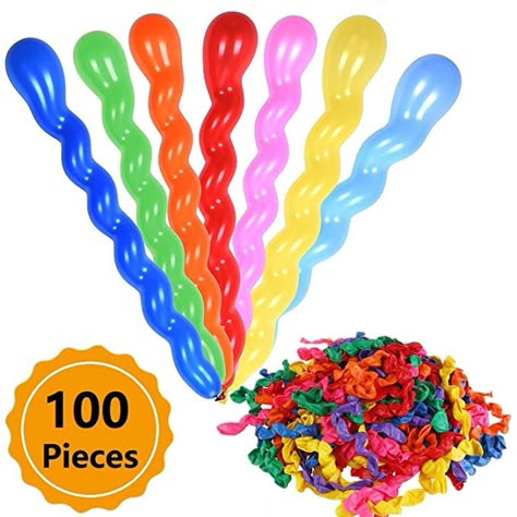 Amazon.com: 100Pcs 40 Inches Latex Spiral Balloons for Assorted Boys Girls Birthday Party Balloon: Toys & Games Spiral Balloons, Wedding Carnival, Spiderman Invitation, Balloon Toys, Birthday Party Balloons, Birthday Party Accessories, Glow Birthday, Barbie Doll Set, Cool Fidget Toys