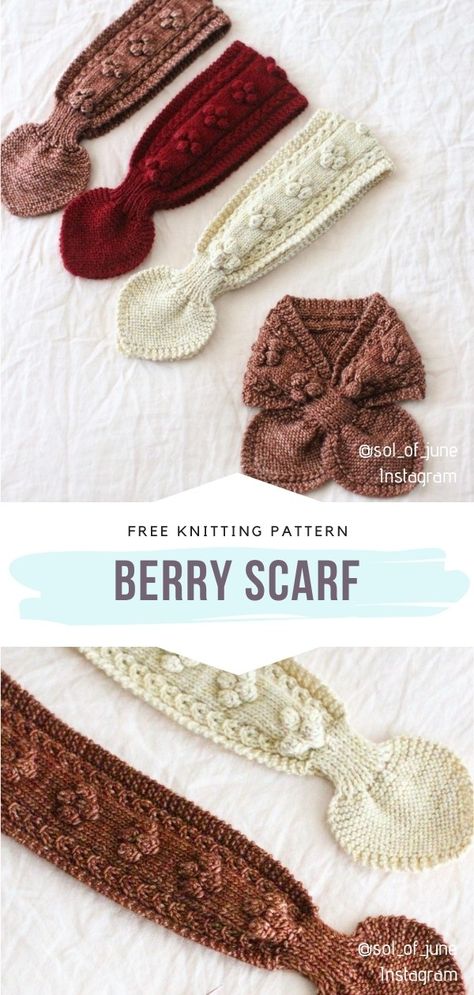 Patterned Scarf Knitting Pattern, Mushroom Scarf Pattern, Scarf Finishing Ideas, Knitting Patterns One Skein, Knit Short Row Scarf Patterns, Antique Knitting Patterns, Knitting Patterns Accessories, Hair Scarf Knitting Pattern, Knitting Headband Pattern