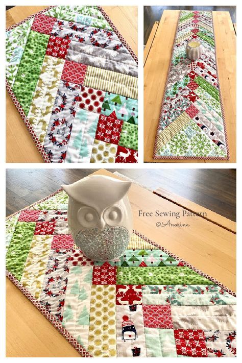 Braid Table Runner Free Sewing Pattern | Fabric Art DIY Braided Table Runner, Table Runner Sewing, Fabric Art Diy, Quilt Table Runner, Bee Quilt, Fabric Runner, Braid Quilt, Kitchen Sewing, Spring Table Runner