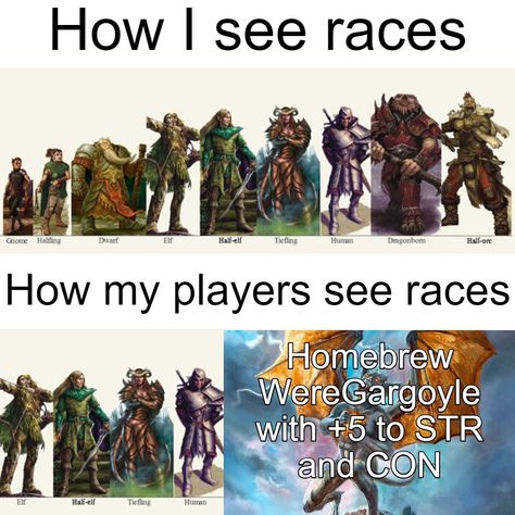 Dnd Conditions, Dnd Races Chart, Dnd Humor, Dnd 5, Dnd Diy, D D Funny, Dnd Things, Nerd Games, Dungeons And Dragons Memes