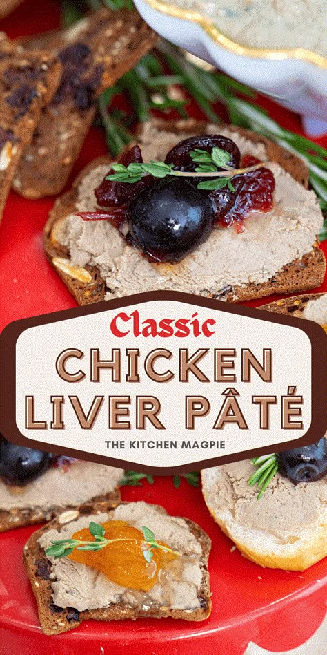 Chicken Liver Pâté Chicken Liver Parfait, Chicken Liver Pate Recipe, Liver Pate Recipe, Food Recipe Videos, Chicken Liver Recipes, Liver Pate, Air Fryer Recipes Appetizers, Pate Recipes, Chicken Liver Pate