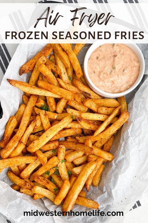 Frozen Fries Seasoning, Seasoning For Frozen French Fries, Airfry Frozen French Fries, Frozen French Fry Recipes, Air Fryer Seasoned French Fries, How To Air Fry Frozen French Fries, Air Fryer Frozen French Fries Crispy, How To Season Frozen Fries, Fresh Potato Fries In Air Fryer