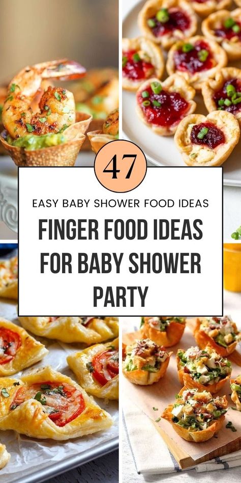 Discover quick and easy baby shower food options! From appetizers like cucumber sandwiches to mini meatballs, these ideas are simple yet tasty. Set up a beautiful baby shower food table with these bite-sized snacks and appetizers that are perfect for guests. These ideas will help you serve the best shower finger foods and snacks. Save this pin to your "Baby Shower Lunch" board! Sandwich Skewers Parties Food, Nutella Finger Sandwiches, Pasta Bar Baby Shower Ideas, Luncheon Finger Foods, Mini Veggie Sandwiches, Tea Finger Foods, Finger Food That Can Sit Out, Baby Shower Sides Dishes, Non Messy Finger Foods