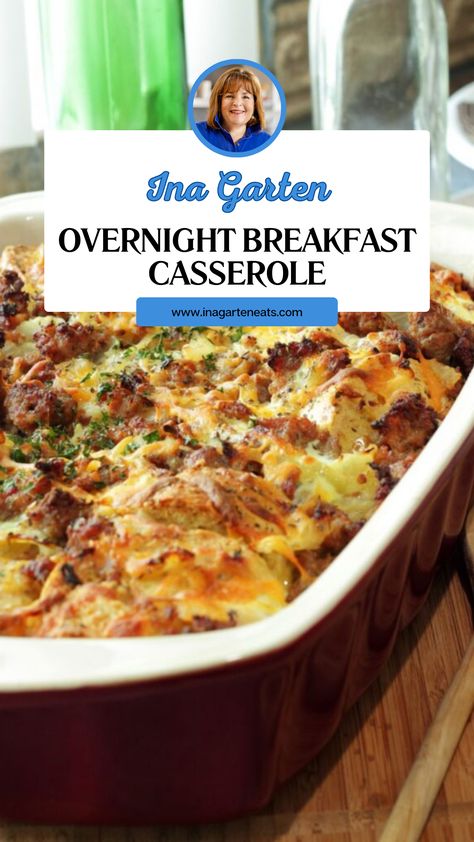 Ina Garten Overnight Breakfast Casserole Sausage Egg And Cheese Casserole Overnight Christmas Morning, Easy Christmas Casserole Breakfast, Trisha Yearwood Breakfast Casserole, Crockpot Breakfast Casserole With Bread, Casserole Eggs Breakfast, Overnight Breakfast Bake Recipes, Breakfast Stuffing Casserole, Easy Breakfast Casserole Make Ahead, Overnight Breakfast Casseroles Christmas