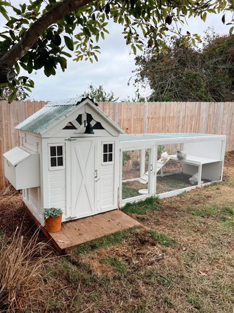 Low Chicken Coop, Chicken Coop Ideas Playhouse, Residential Chicken Coop, Chicken Coop Made From Playhouse, Turning A Playhouse Into A Chicken Coop, Craftsman Chicken Coop, How To Make A Small Chicken Coop, Old Playhouse Chicken Coop, Mini Chicken Coop Ideas