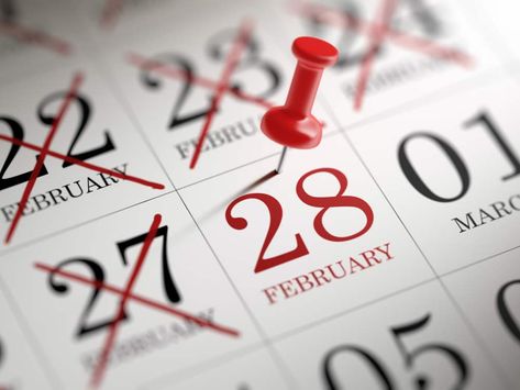 The Bizarre Reason February Only Has 28 Days #february #worstmonth #didyouknow #28days #history #calendar Roman Calendar, Leap Day, Days In February, Odd Numbers, Income Tax Return, February Birthday, Leap Year, Birthday Calendar, Birthday Frames