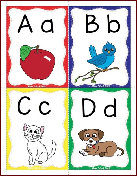 FREE alphabet flashcards! Flash Card Template, Alphabet Flash Cards Printable, Letter Flashcards, Phonics Flashcards, Kindergarten Freebies, Abc Flashcards, Clever Classroom, Alphabet Pictures, Classroom Freebies