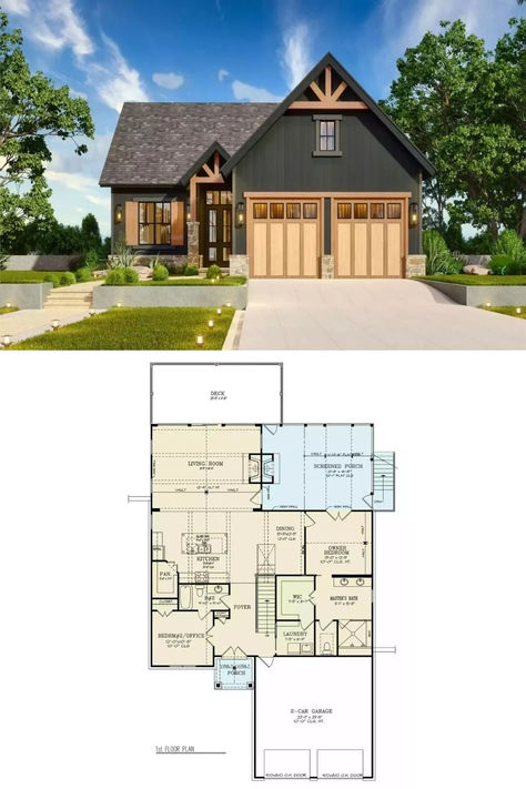 Laurelwood 4-Bedroom Lake House with Double Garage and Walkout Basement (Floor Plan) Lake House Walkout Basement, Lake House Floor Plan, House With Double Garage, Basement Floor, Basement Floor Plans, Mansion Floor Plan, Lakeside Living, Basement Plans, Outdoor Paradise