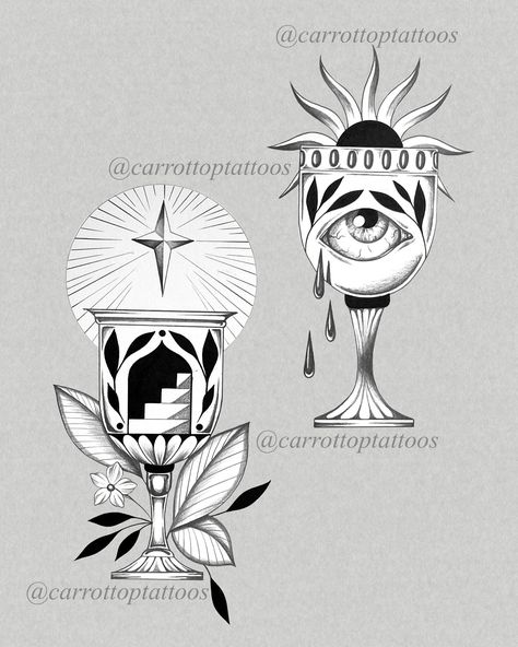 •available tattoo designs• Are you ready for your next tattoo? chalice artworks available to be tattooed ✨ 30%off flash designs for August Appointments 🌸to book you can either - 1. visit the @tenderfootstudio flash shop to purchase/book online or 2. fill out the submission form linked in my bio and you will be emailed a booking link🌸 •designs will be finished in my style tattoo, black and grey only •placement and sizing for all of these are very flexible, see a few suggestions above •e... Goblet Tattoo Design, Chalice Tattoo, Tattoo Black And Grey, Nyc Tattoo, Flash Designs, Blackwork Designs, Flash Design, Tattoo Black, Style Tattoo