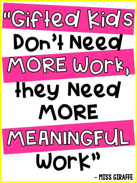Gifted kids tips for helping gifted students and making sure their work is challenging, meaningful, and fun! So many great activities ideas and how to emotionally support the advanced learners in your classroom or your child at home. Gifted Students Activities, First Grade Gifts, Student Teaching Gifts, Third Grade Activities, Gifted Students, Teaching Second Grade, Activities Ideas, Third Grade Classroom, First Grade Activities