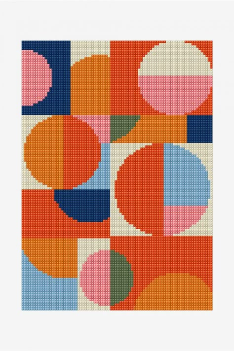 Cross Stitch Geometric, Tapestry Crochet Patterns, Pixel Pattern, Needlepoint Patterns, Crochet Tapestry, Cross Stitch Patterns Free, Free Cross Stitch, Tapestry Crochet, Stitching Art