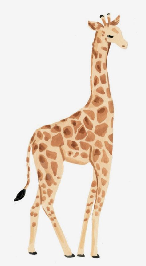 Animated Giraffe Drawing, Drawing A Giraffe, Girrafe Aesthetic Drawing, Giraffe Drawing Simple, Drawings Of Giraffes, Girrafe Painting Easy, Giraffe Art Drawing, Easy Giraffe Painting, Giraffe Reference