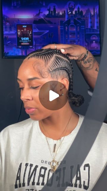 Braids | QW | Classes on Instagram: "So neat! 😍. Book your 4 Dior braids and add zigzag parts NOW!" 4 French Braids With Weave, 4 Stiches Braids, 4 Stick Braids, 4 Feedin Braids Style, Stick Braids To The Back, 4-6 Stitch Braids With Design, 4 Braids To The Back, 5 Stitch Braids, 5 Feed In Braid Styles