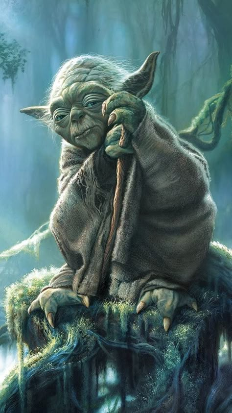 Yoda Concept Art, Star Wars Creatures, Star Wars Dark Side, Yoda Artwork, Star Wars Wallpaper Iphone, Finn Star Wars, Wallpaper Computer, Wallpaper Android, Yoda Images