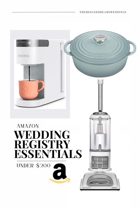 Make your wedding day special without breaking the bank! 💍 Check out our top Amazon Wedding Registry Essentials all under $200 - from cookware to home décor, you can find something perfect for anyone. Shop now! Wedding Registry Essentials, Amazon Wedding Registry, Registry Essentials, Amazon Wedding, Bank Check, Wedding Registry, Newlywed Gifts, Wedding Guide, The Bank