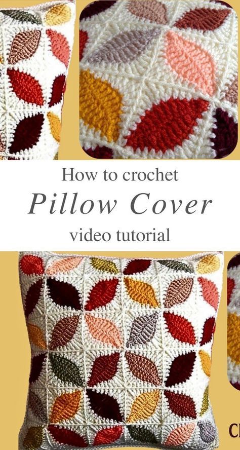 Crochet Pillow Cover: A Stunning Home Decor - CrochetBeja Cushion Covers Crochet, Crochet Pillow Cover Pattern Free Granny Squares, Crochet Dog Pillow Free Pattern, Crochet Daisy Pillow, Crochet Pillow Ideas, Crochet Throw Pillow Cover, Knit Pillow Cover Pattern, Crochet Throw Pillows, Granny Square Pillow Cover