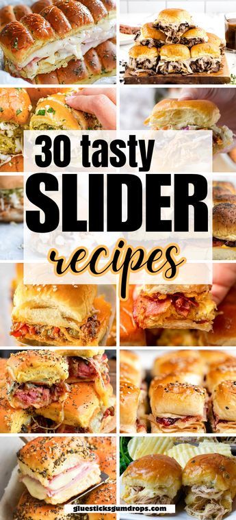 30 Slider Recipes That Will Steal the Show at Your Next Get-Together Sliders 4 Ways, Sandwich Slider Recipes, Types Of Slider Sandwiches, Best Slider Sandwiches, Sheet Pan Sandwich Recipes, Sliders For A Crowd Hawaiian Rolls, Halloween Party Sliders, Slider Bake Recipes, Fun Sliders Recipes