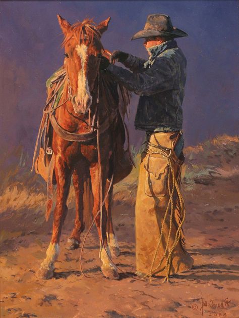 Perspective: Bill Owen [1942-2013] - Western Art & Architecture Andy Thomas, Cowboy Artists, Cowboy Life, Cowboy Pictures, American Cowboy, Western Artwork, Cowboy Stuff, Wilde Westen, Western Film