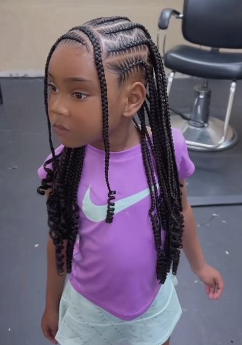 Braid Hairstyles For Girls Black, Hairstyles For Lil Girls Ideas Black, School Hairstyles Cornrow Natural Hair, Hairstyles For School Braids Black Kids, Protective Hairstyles For Little Black Girls Easy, Cute Kid Hairstyles Braided, Kid Girl Hairstyles Black, Hairstyles For Little Kids Black, Half Up Down Braided Hairstyles Kids