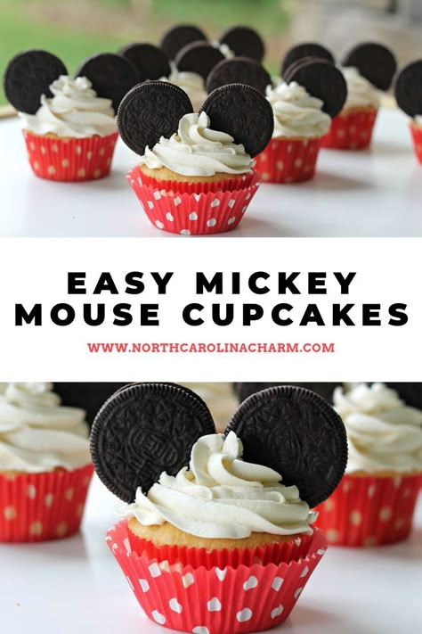 Cupcakes Minnie Mouse, Γενέθλια Mickey Mouse, Mickey Cupcakes, Mickey Mouse Birthday Decorations, Mickey First Birthday, Mickey 1st Birthdays, Mickey Mouse Birthday Cake, Oh Twodles, Mouse Cupcakes