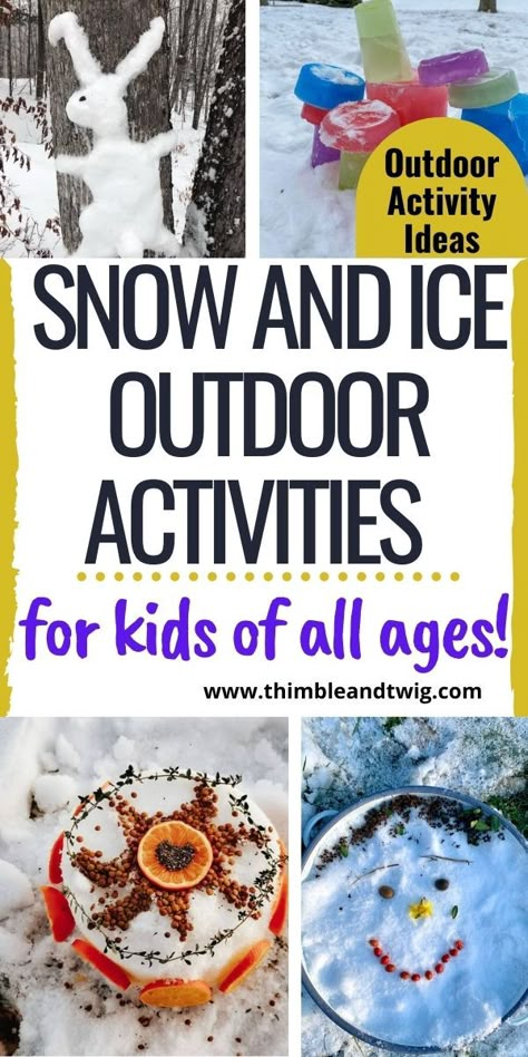 Winter Nature Activities For Kids, Winter Nature Activities, Winter Outdoor Activities For Kids, Nature Activities For Kids, 1000 Hours Outside, Forest School Ideas, Outdoor Learning Activities, Outdoor Activities For Toddlers, Forest School Activities