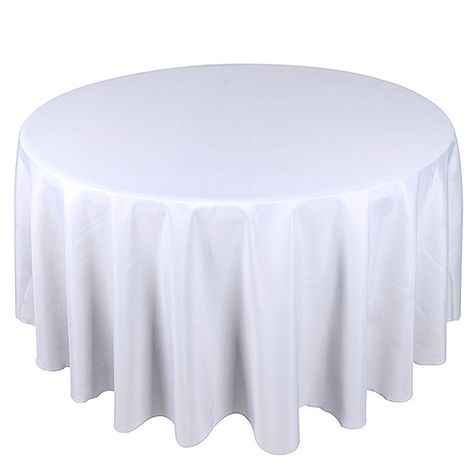 White Table Clothes For Wedding, 90 Inch Round Tablecloth, Clothes For Wedding, Wedding Catalog, Round Tablecloths, Linen Tablecloths, Table Clothes, Seventh Day Adventist, Wedding On A Budget