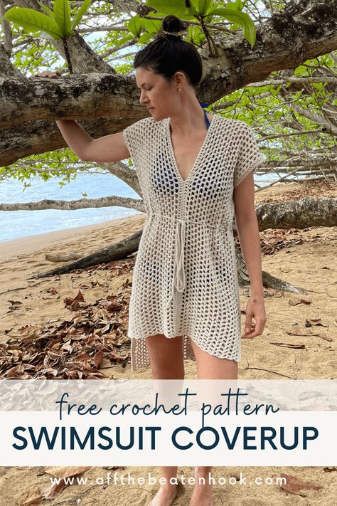 Crochet Coverup Pattern Free, Crochet Swimsuit Coverup Pattern Free, Crochet Beach Wear Pattern, Cover Up Crochet Pattern, Swimsuit Coverup Pattern, Beach Cover Up Crochet, Crochet Beach Coverup, Crochet Bathing Suit Cover, Beach Coverup Pattern