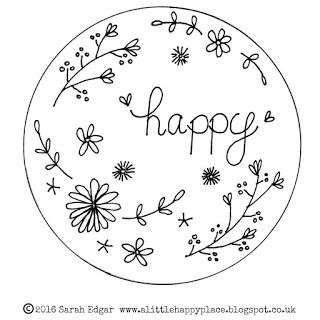 A Little Happy Place: Embroidery Patterns Happy Embroidery Patterns, Easy Embroidery Templates Free Printable, Simple Free Embroidery Patterns, Free Pattern Embroidery, Free Embroidery Patterns Pdf, Embroidery Patterns Vintage Free Design, Free Embroidery Patterns Printables, Embroidery Doodles, Embroidery Patterns Free Templates