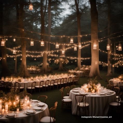 Cottagecore Wedding Aesthetic, Cottagecore Candles, Wedding Venue Aesthetic, Venue Aesthetic, Woodland Cottagecore, Garden Engagement Party, Romantic Night Wedding, Enchanted Forest Wedding Theme, Cottagecore Wedding