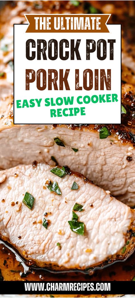 Crock Pot Pork Loin – Easy Slow Cooker Recipe Recipes For Pork Loin In Crock Pot, Cooking Pork Loin In Crockpot, Pork Loin Roast Slow Cooker Recipes, Best Pork Loin Roast Recipe Crock Pot, Pork In Crock Pot Slow Cooker, Pork Loin In Crock Pot Recipe, Pork Loin In A Crockpot, Crock Pot Pork Loin Roast Recipes, Cooking Pork Tenderloin In Crockpot