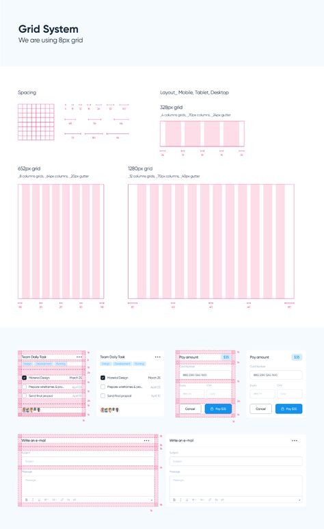 Web Design Grid Layout, Web Design System, Grid System Layout, Grid System Design, Web Layout Grid, Design Grid System, Website Grid, Figma Web Design, Grid Web Design