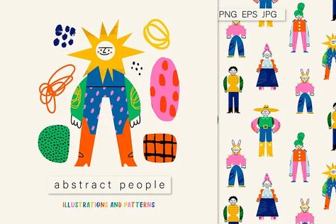 Abstract Art Person, Abstract Shape Illustration, Character Illustration Simple, Abstract People Drawing, Abstract People Illustration, Abstract Character Illustration, Person Illustration Simple, Small People Drawing, People Illustration Simple