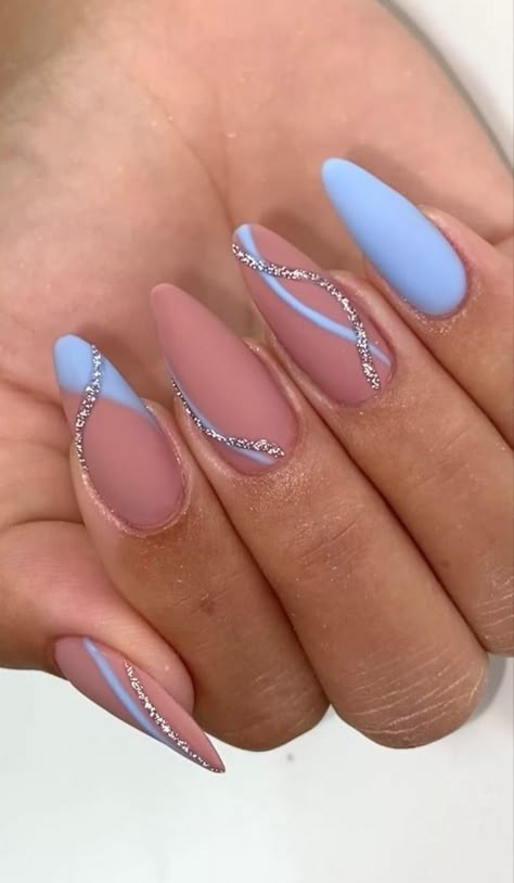 Formal Nails, Almond Acrylic Nails, Easy Nails, Nail Swag, Chic Nails, Short Acrylic Nails, Best Acrylic Nails, Cute Nail, Long Acrylic Nails