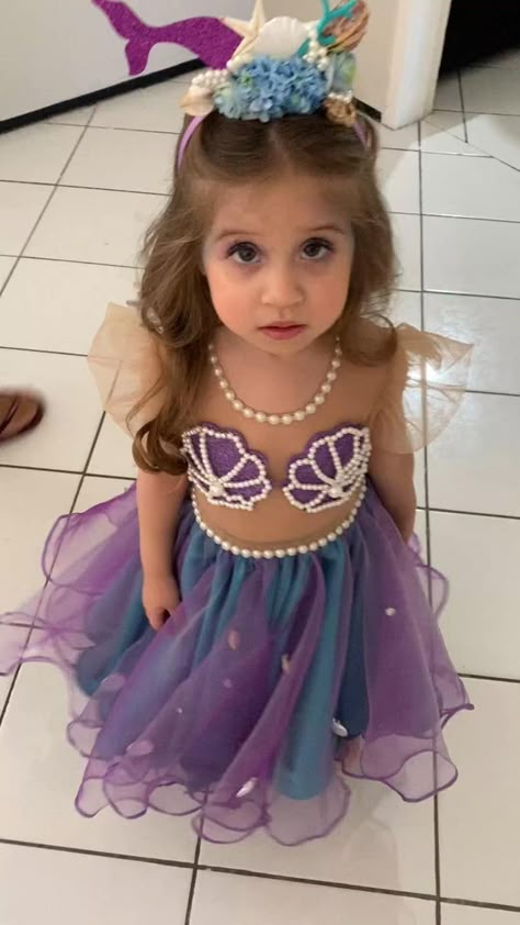 Mermaid Dress For Kids, Little Mermaid Dress, Mermaid Birthday Outfit, Mermaid Birthday Party Decorations, Mermaid Theme Birthday Party, Boho Flower Girl, Mermaid Party Decorations, Ivory Flower Girl, Ivory Flower Girl Dresses