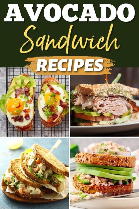 Guacamole Sandwich Ideas, Avocado Recipes Sandwich, Sandwich Recipes With Avocado, Sandwiches With Avocado, Avocado Sandwich Ideas, Diet Sandwich Recipes, Avocado Salad Sandwich, Tunacado Sandwich, Avocado Sandwiches