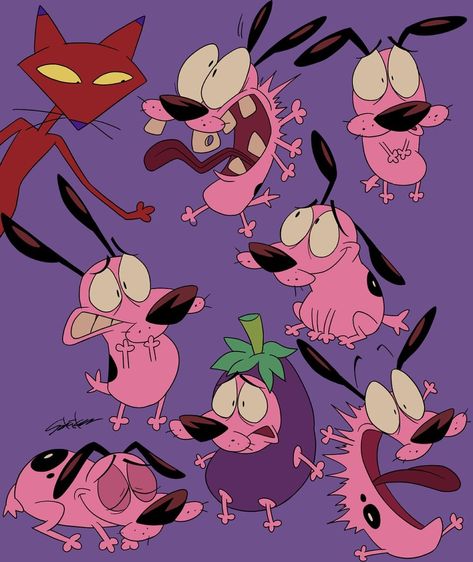 Crazy Princess, Acab Tattoo, Future Me, Courage The Cowardly Dog, Cowardly Dog, 80s Cartoons, Old Cartoons, Animated Cartoons, Cartoon Art Styles